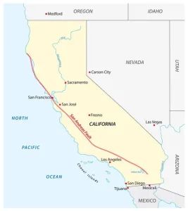 depositphotos 458119136 stock illustration vector map californias san andreas