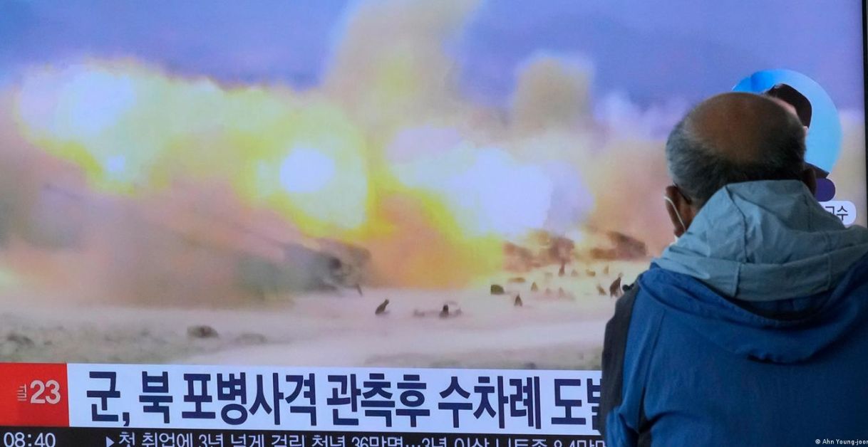 Coreia do Norte faz disparos em "alerta" à Coreia do Sul