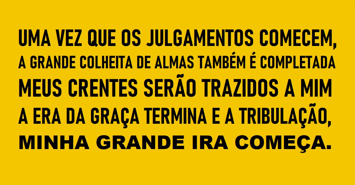 A ERA DA GRAÇA ACABA EM BREVE – Lynne Johnson