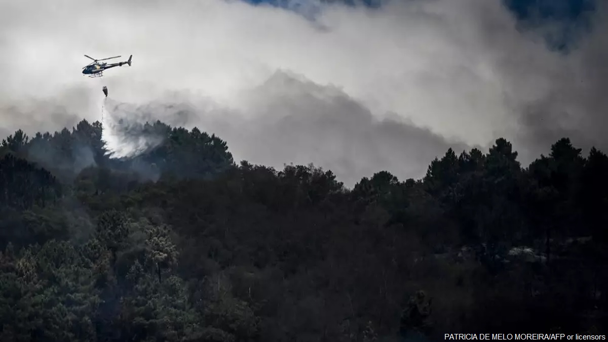 Incêndios incontroláveis em Portugal e Espanha