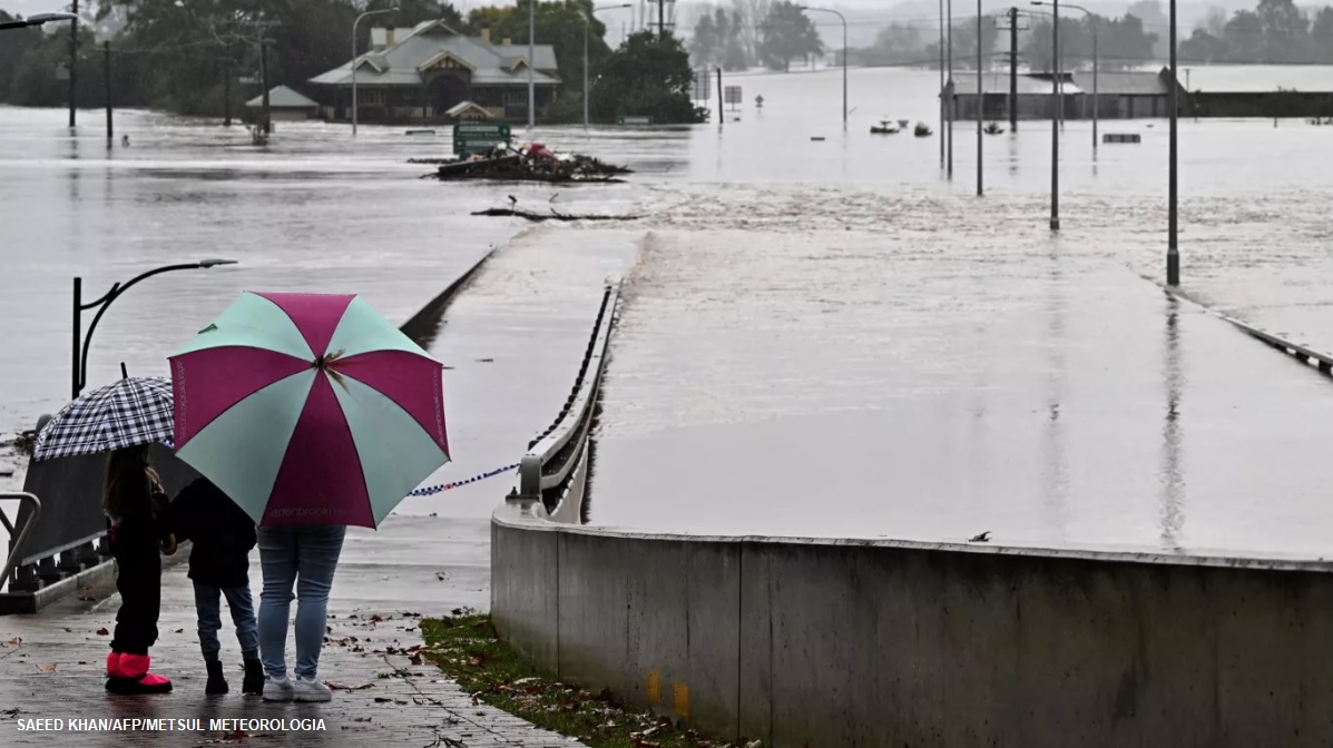 Chuva sem precendentes inunda a região de Sydney