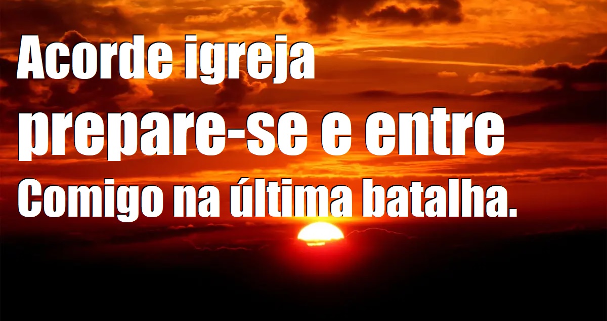 O TEMPO ESTÁ ACABANDO - Filha de YHWH