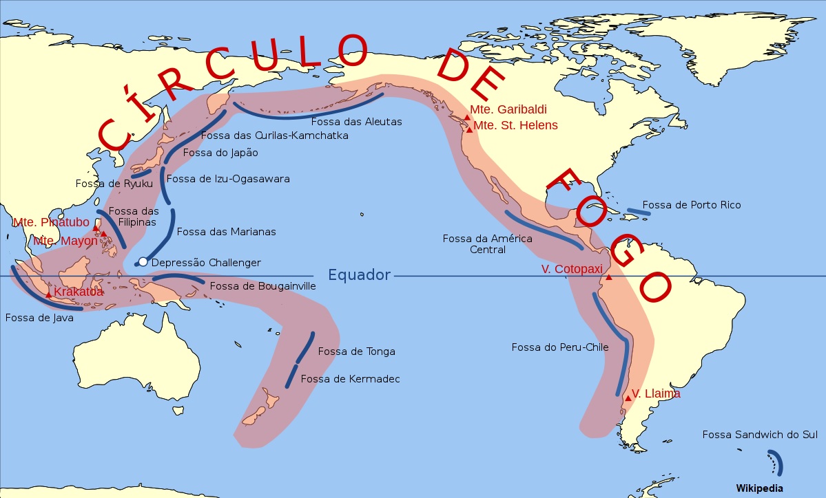 Círculo de Fogo do Pacífico Ocidental Abalado - McKana